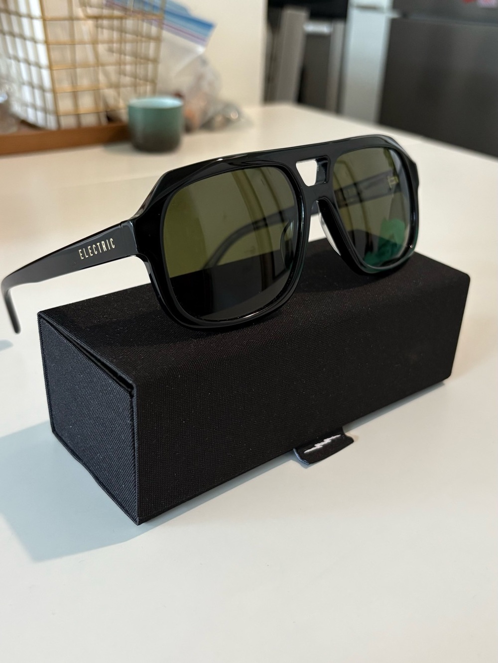 Electric Augusta Men's Black Polarized Sunglasses